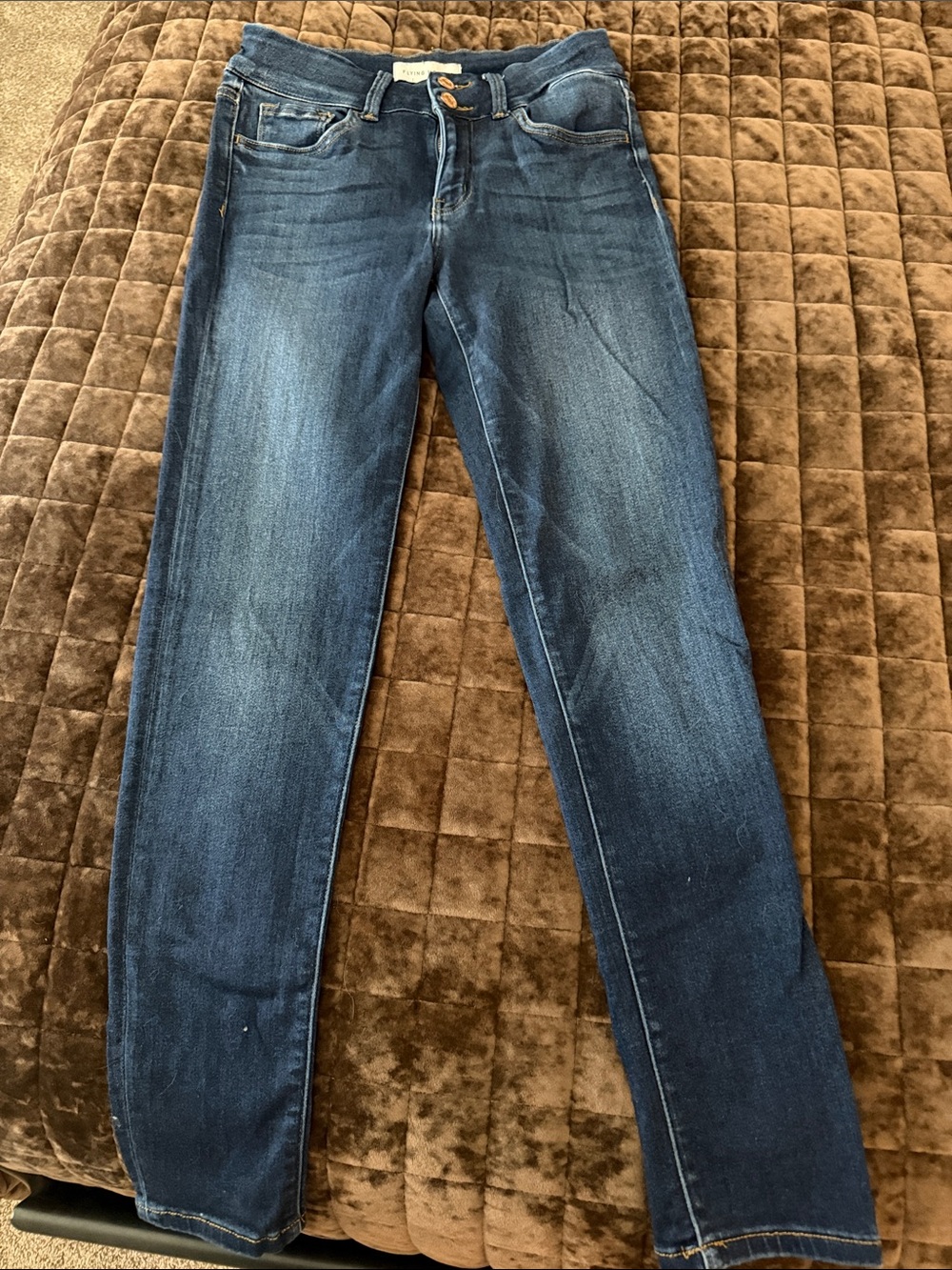 Flying Monkey Dark Wash Women’s Skinny Jeans